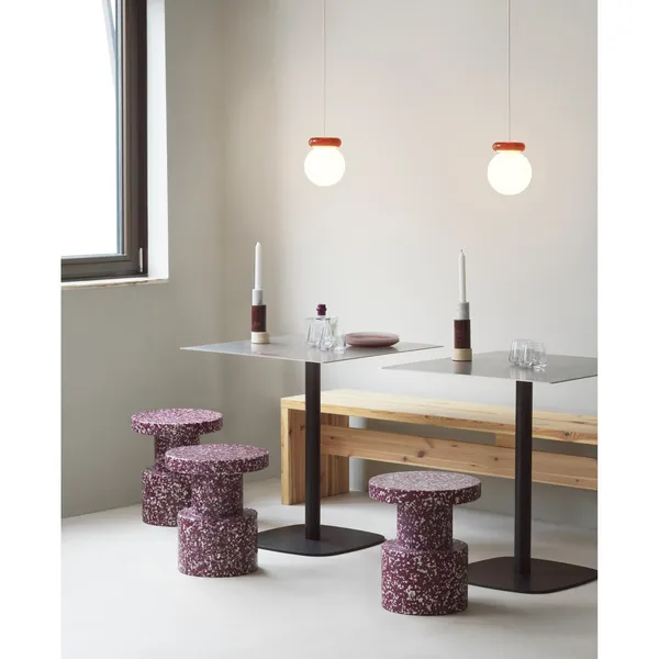 Bit Stool Burgundy