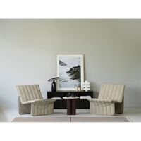 Rib Sideboard Niedrig Hybrid Soft Schwarz