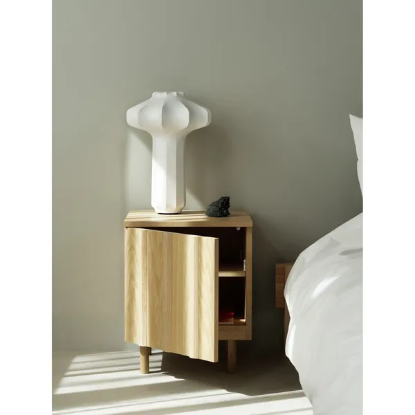 Rib Bedside Table Oak