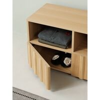 Rib Sideboard Niedrig Hybrid Eiche