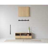 Rib Sideboard Niedrig Hybrid Eiche