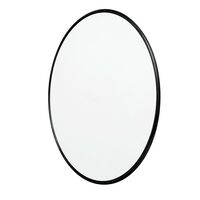 Copenhagen Wall Mirror Round Large Black