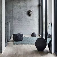 Copenhagen Wall Mirror Round Large Black