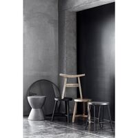 Copenhagen Wall Mirror Round Large Black