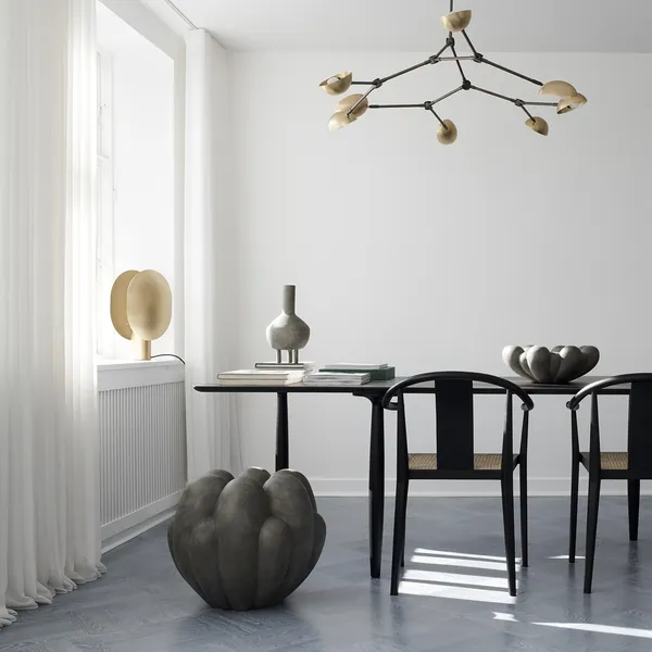 Clam Table Lamp Brass