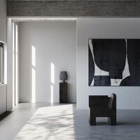 Sphere Vase Square Large Dark Grey