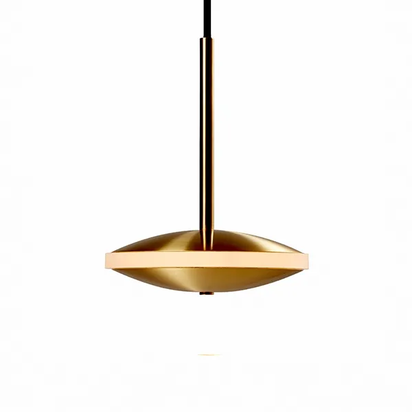 Chrona Dish 6 Horizontal Pendant Brass