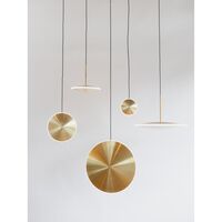 Chrona Dish 10 Horizontal Pendelleuchte Messing