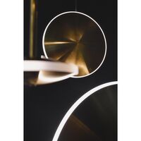 Chrona Dish 10 Horizontal Pendelleuchte Messing