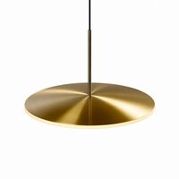 Chrona Dish 17 Horizontal Pendant Brass
