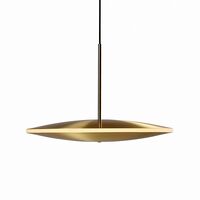 Chrona Dish 17 Horizontal Pendant Brass