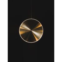Chrona Dish 6 Vertical Pendant Brass