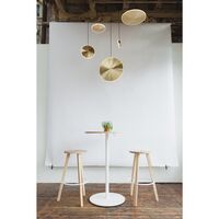 Chrona Dish 6 Vertical Pendant Brass