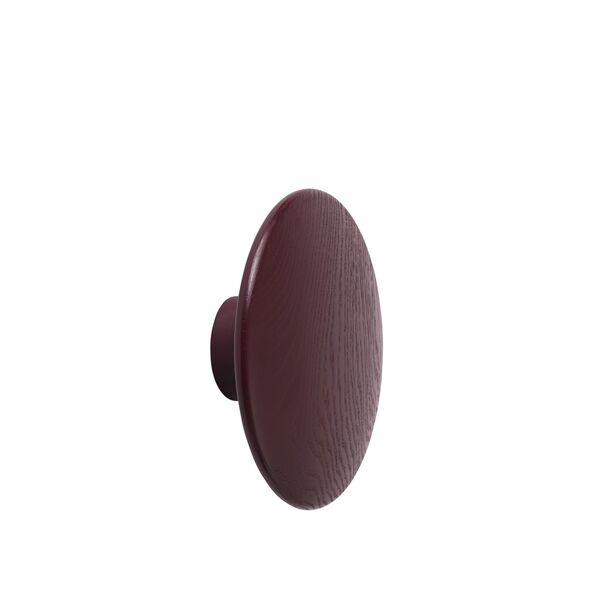 Dots Wood Ø17 Burgundy