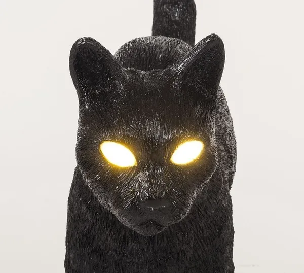 Jobby The Cat Table Lamp Black