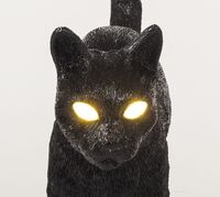 Jobby The Cat Table Lamp Black