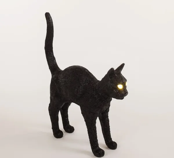 Jobby The Cat Table Lamp Black