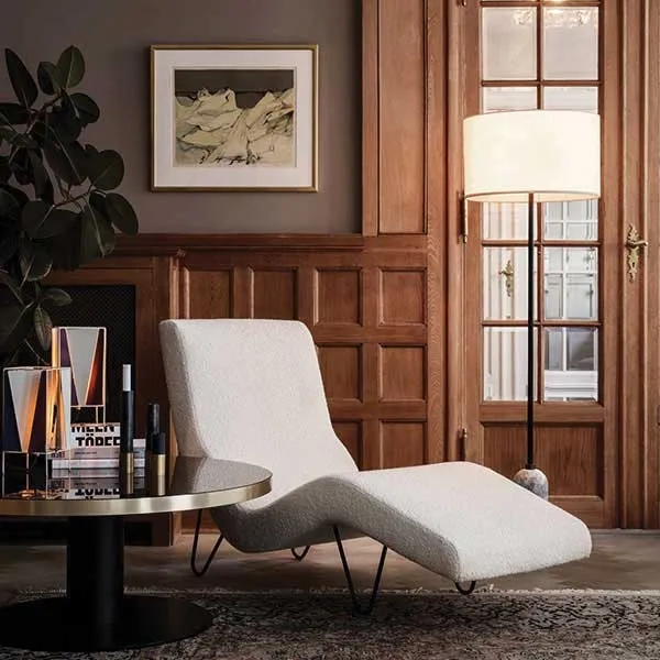 Gravity Floor Lamp Large Darkened Steel/Canvas