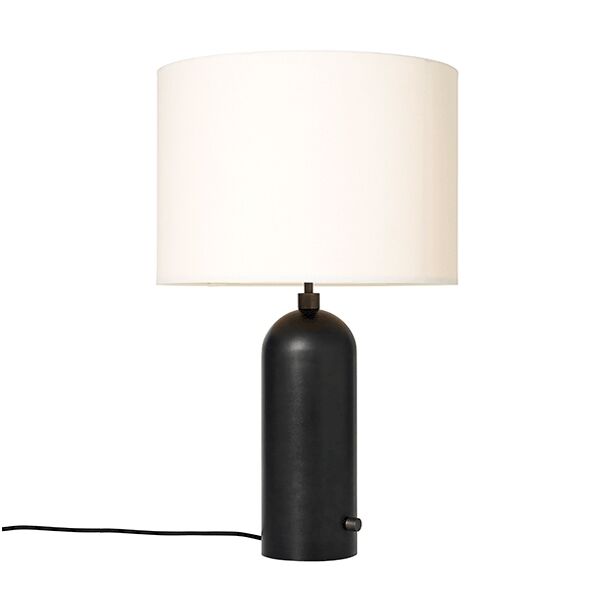 Gravity Bordslampa Stor M&ouml;rk St&aring;l Svart/ Vit