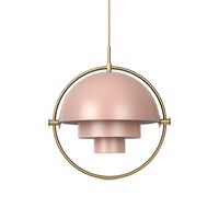 Multi-Lite Pendel Stor Rose & Messing