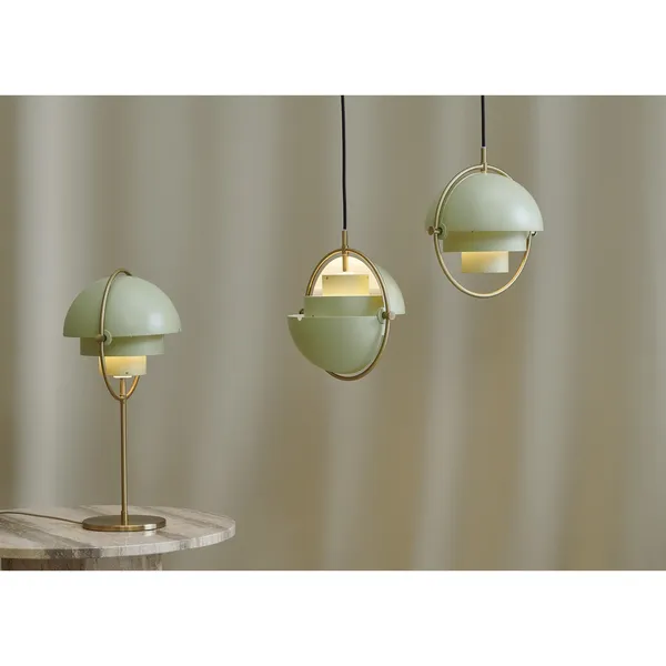 Multi-Lite Pendel Stor Rose & Messing