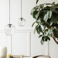 Blown SW4 Pendelleuchte Silber