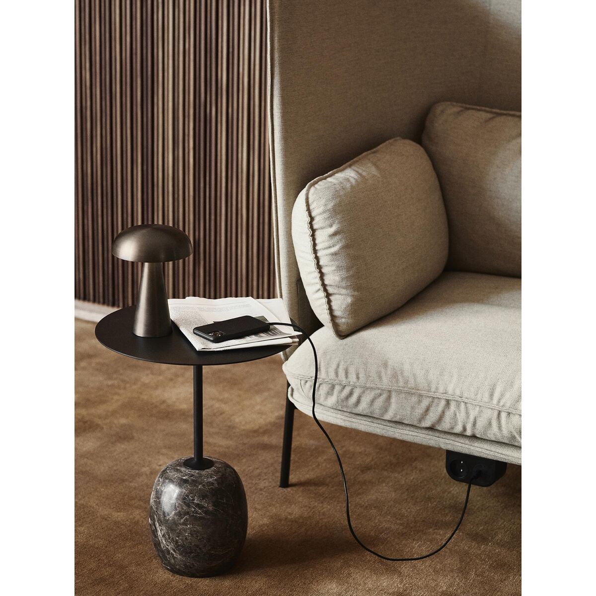 Lato LN8 Coffee Table Warm Black/ Emparador Marble