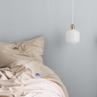 Amp Pendant Small White/Brass