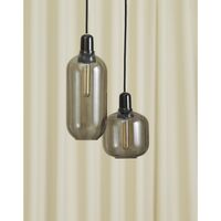 Amp Pendant Big Smoke-coloured/Brass