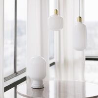 Amp Pendant Big White/Brass