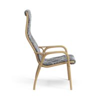 Lamino Hoge Fauteuil Geolied Eiken/Scandinavian Grey/Schapenhuid