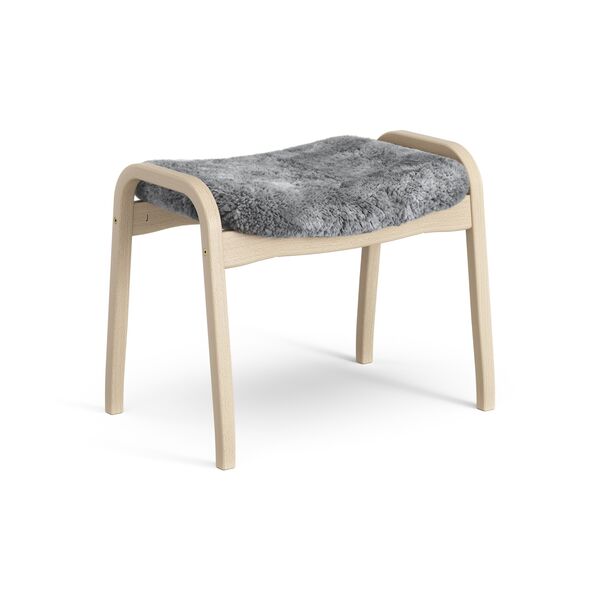 Lamino Reposapiés Haya Lacada/Scandinavian Grey/Piel de Oveja