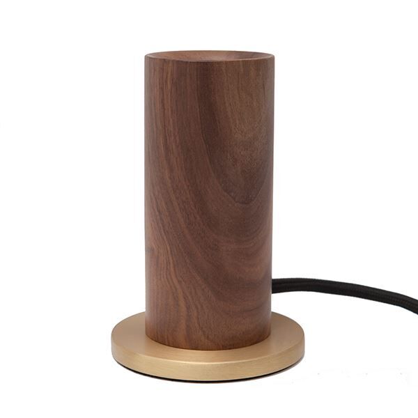 Lampe à Poser Tactile en Noyer