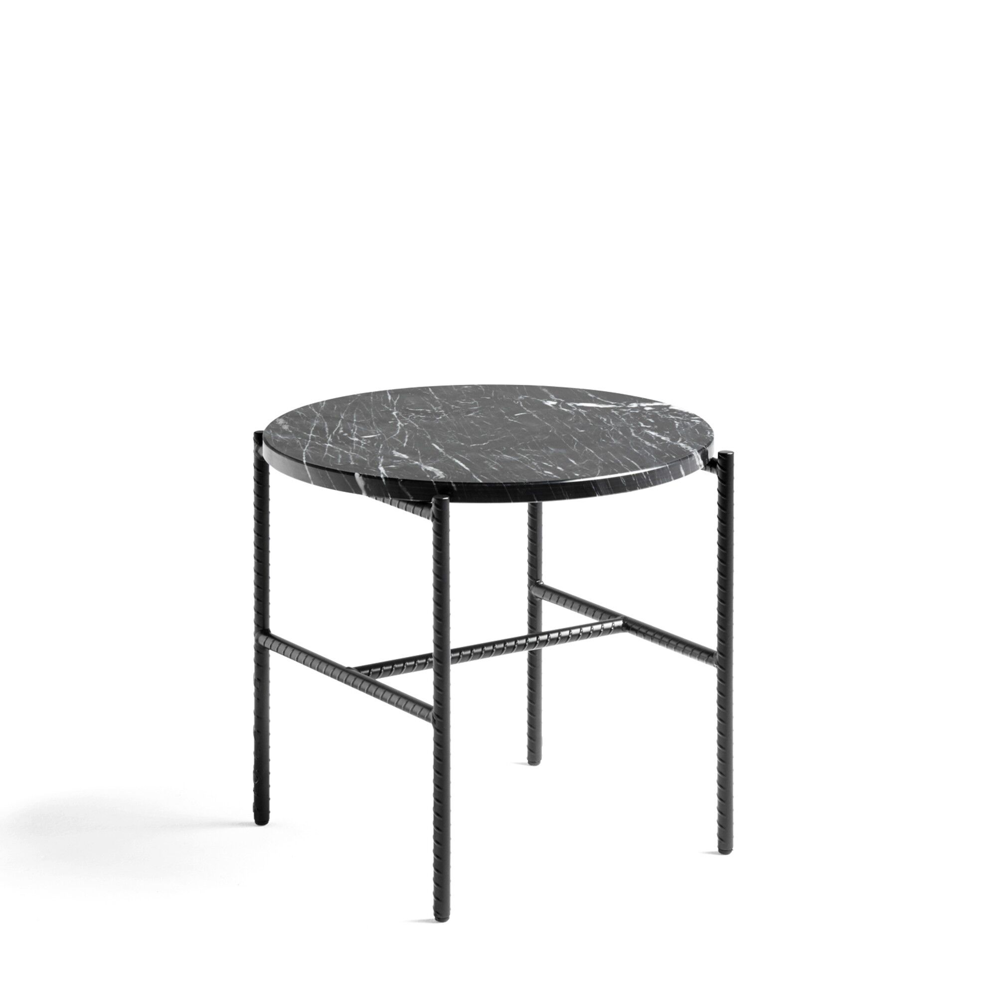 Rebar Sidebord Ø45 Sort Marmor