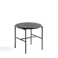 Rebar Side Table Ø45 Black Marble