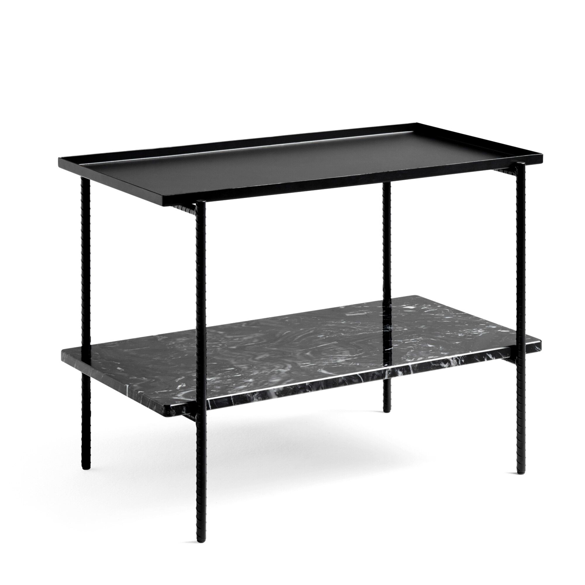 Rebar Sidebord L45 Sort Marmor