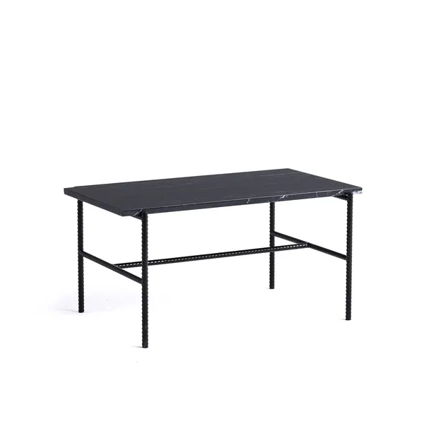 Rebar Coffee Table Small Black Marble