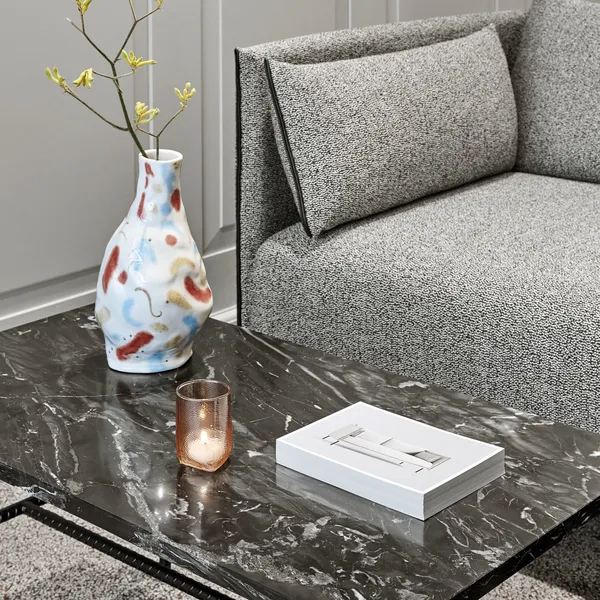 Rebar Coffee Table Small Black Marble