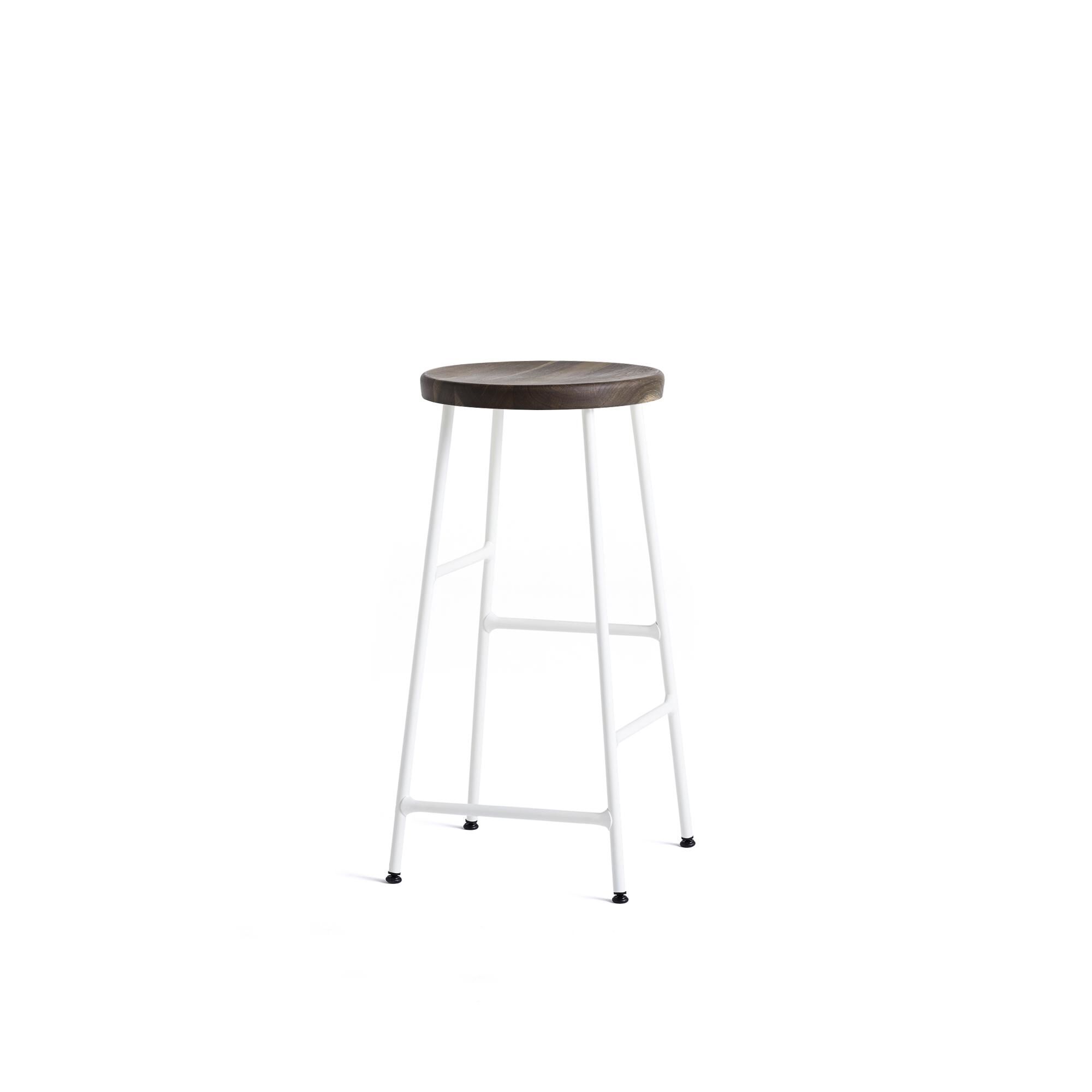 Cornet Barstol H65 Creme Hvid/Røget Egetræ