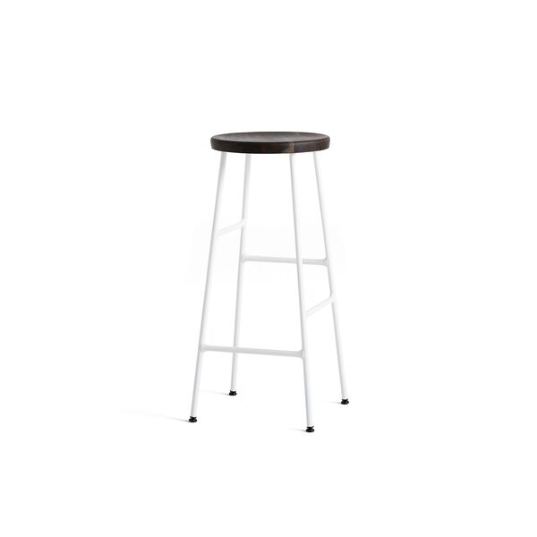 Barkruk Cornet H75 Crème/Wit Eikenhout
