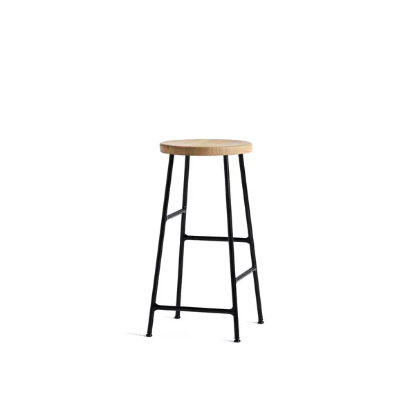 Cornet Bar Stool H65 Black/ Oiled Oak