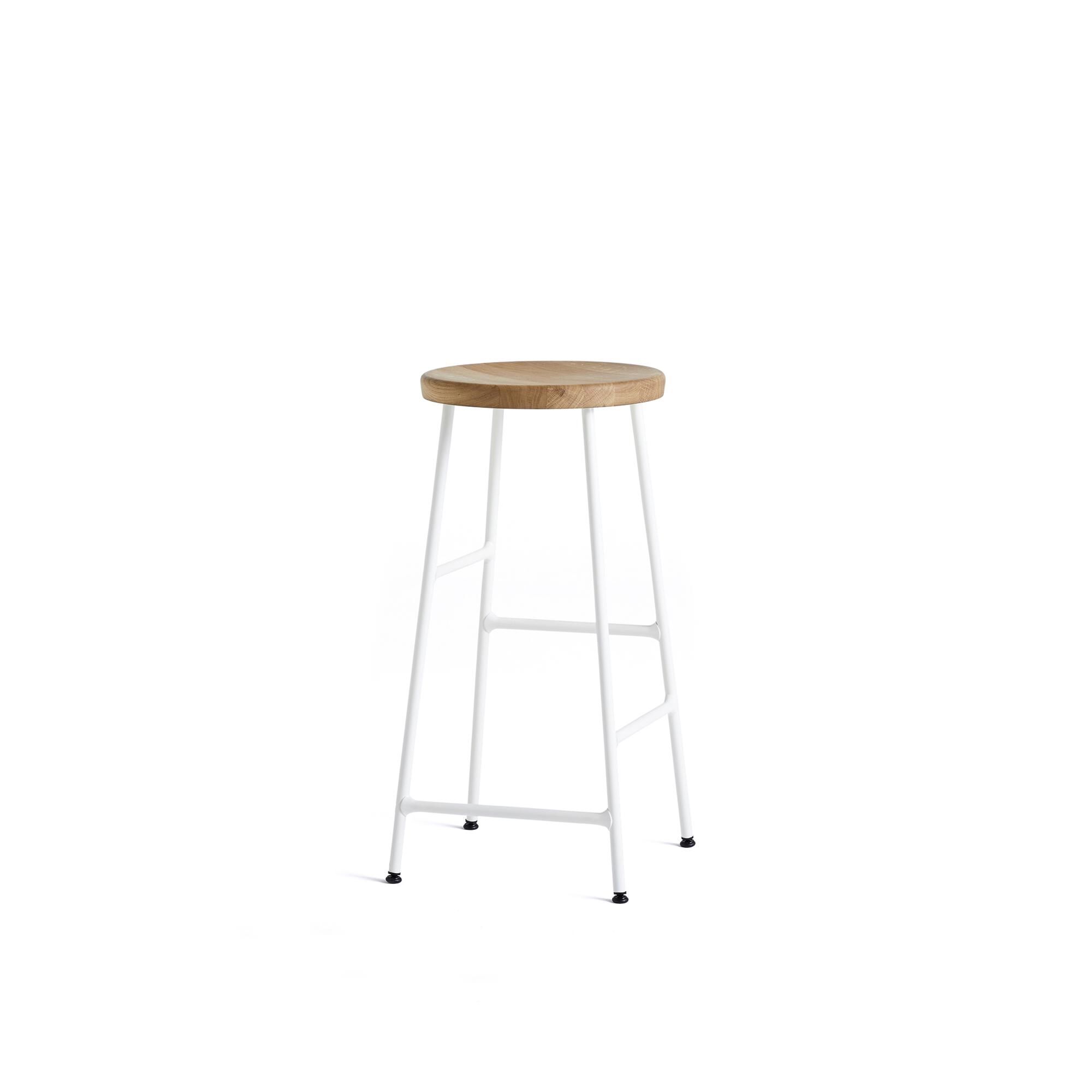 Cornet Barstol H65 Creme Hvid/Olieret Egetræ