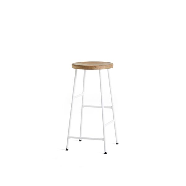 Barkruk Cornet H65 Crème/Wit Eikenhout