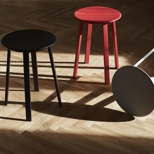 Revolver Stool Red