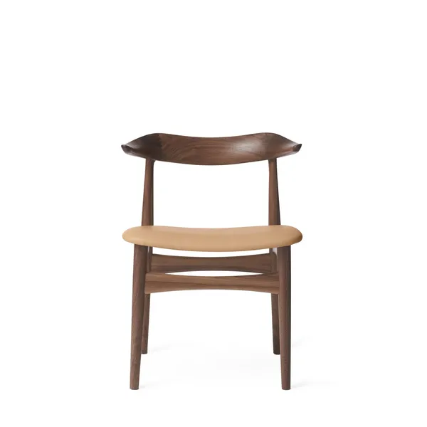 Cow Horn Dining Chair Walnut/Soavé