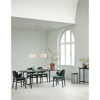 Gesture Dining Chair with Seat and Back Upholstery Black Stained Birch/Prescott 207