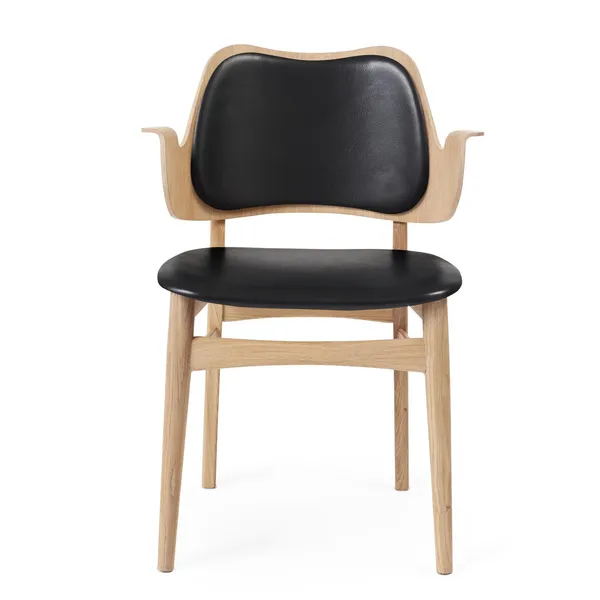 Gesture Dining Chair with Seat and Back Upholstery Oak/Prescott 207
