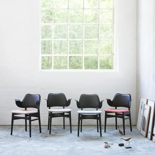 Gesture Dining Chair with Seat and Back Upholstery Oak/Prescott 207