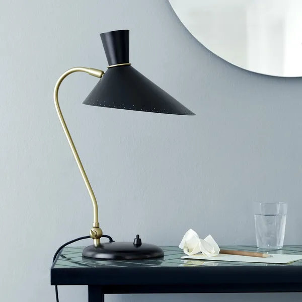 Bloom Table Lamp Black Noir