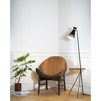 Cone Gulvlampe med Bord Sort Noir